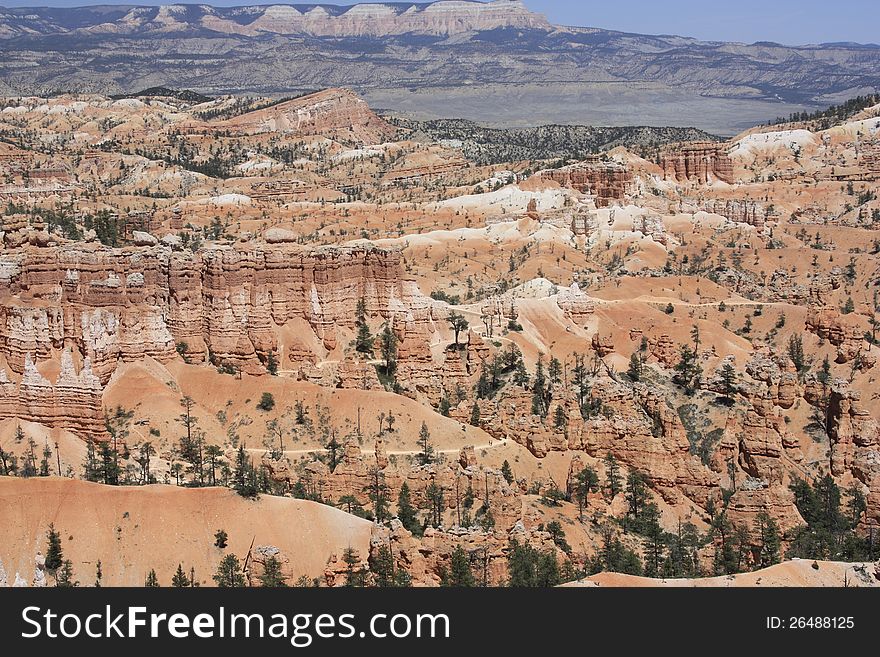 Panorama of Bryce Canyon in southern Utah