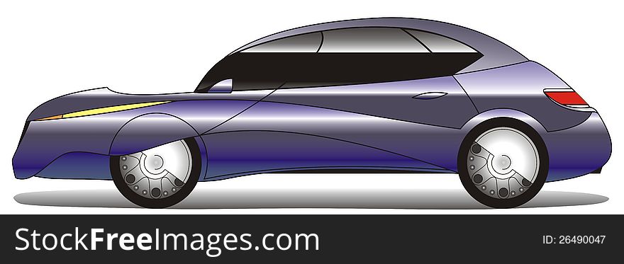 Illustration concept cars eggplant colors in vector format. Illustration concept cars eggplant colors in vector format