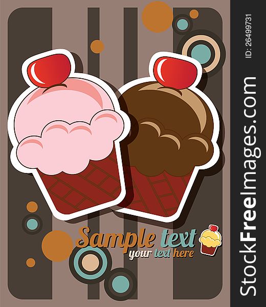 Cupcake invitation