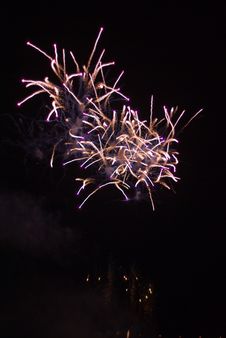 Firework Bursting02 Royalty Free Stock Image