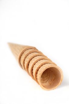 Waffle Ice Cream Cones Stock Image Waffle Ice Cream Cones Stock Image