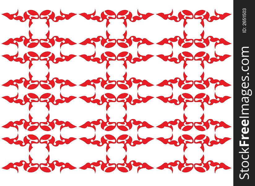 Wallpaper pattern in love red color. Wallpaper pattern in love red color