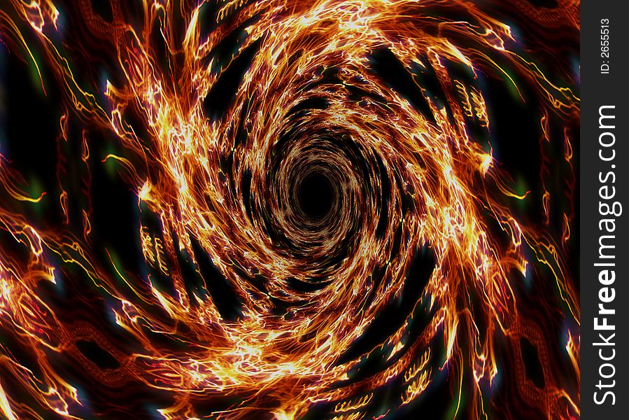 spiral fire with high detail. spiral fire with high detail