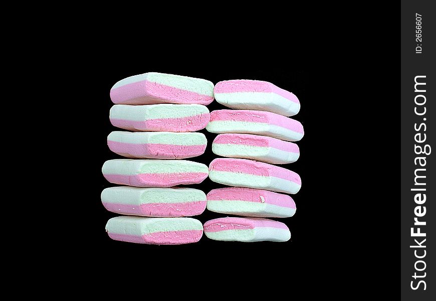 Coloured marshmallows
