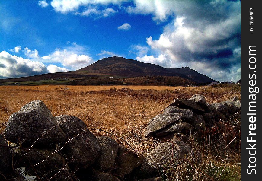 Landscape shot of the Mourne Mountains in N.Ireland. Landscape shot of the Mourne Mountains in N.Ireland