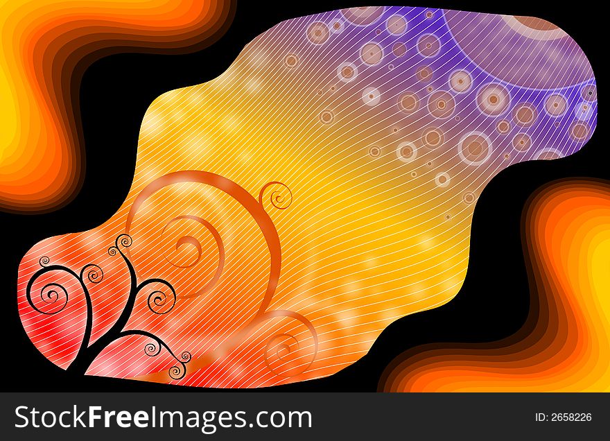 Abstract colorful graphic   fantasy image. Abstract colorful graphic   fantasy image