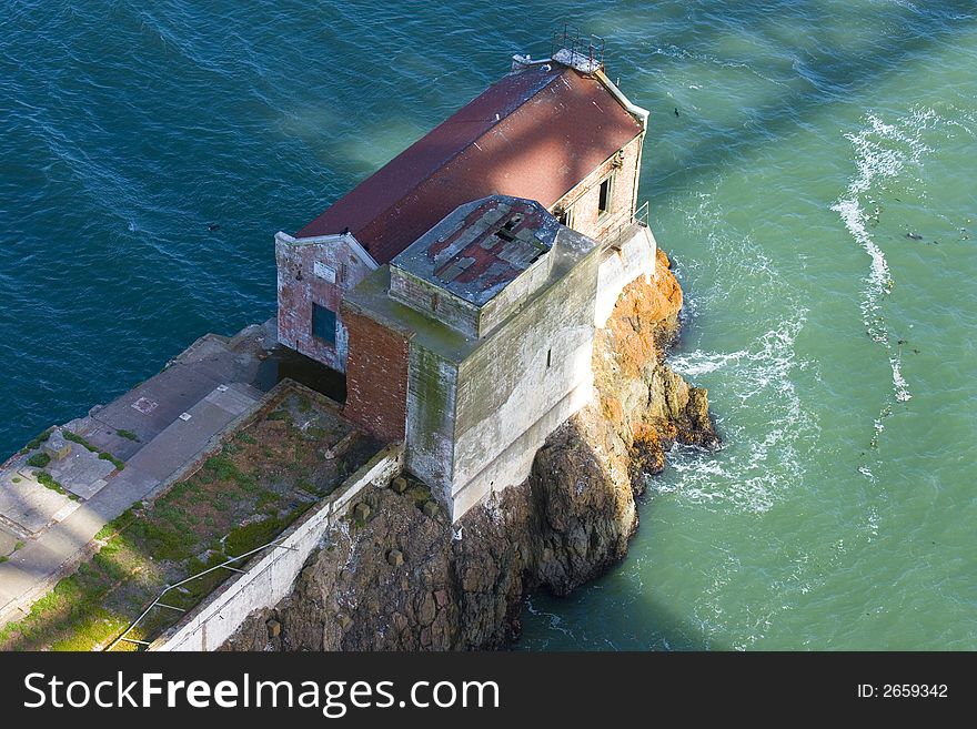 Old cliff house at the Golden Gate Bridge. Old cliff house at the Golden Gate Bridge