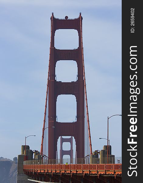 The famous Golden Gate Bridge in San Francisco