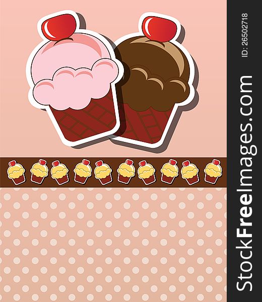 Cupcake invitation