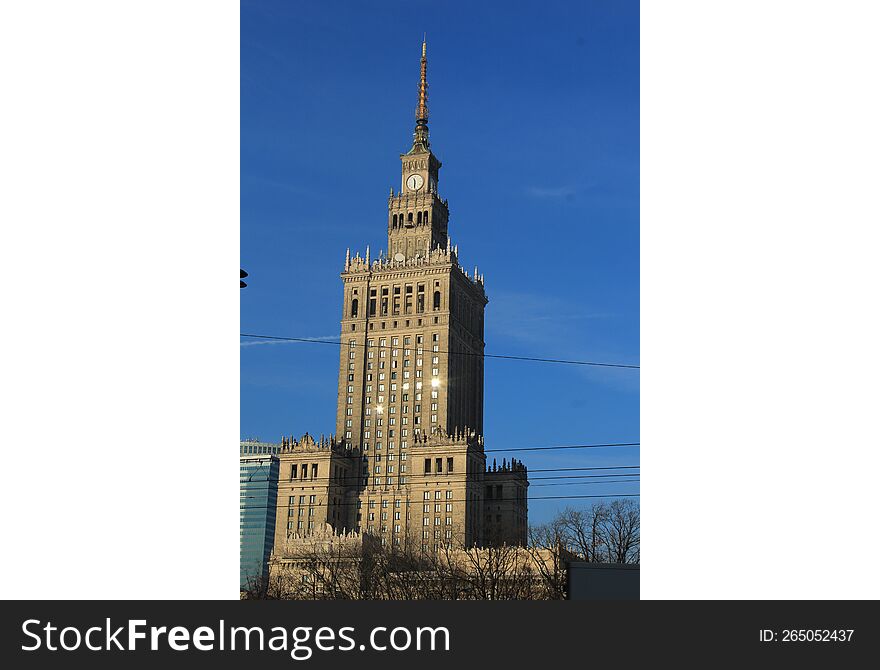 The Palace of Culture and Science in Warsaw, Poland