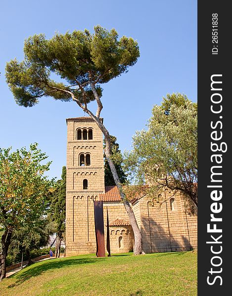 Spanish monastery. The Poble Espanyol. Barcelona.