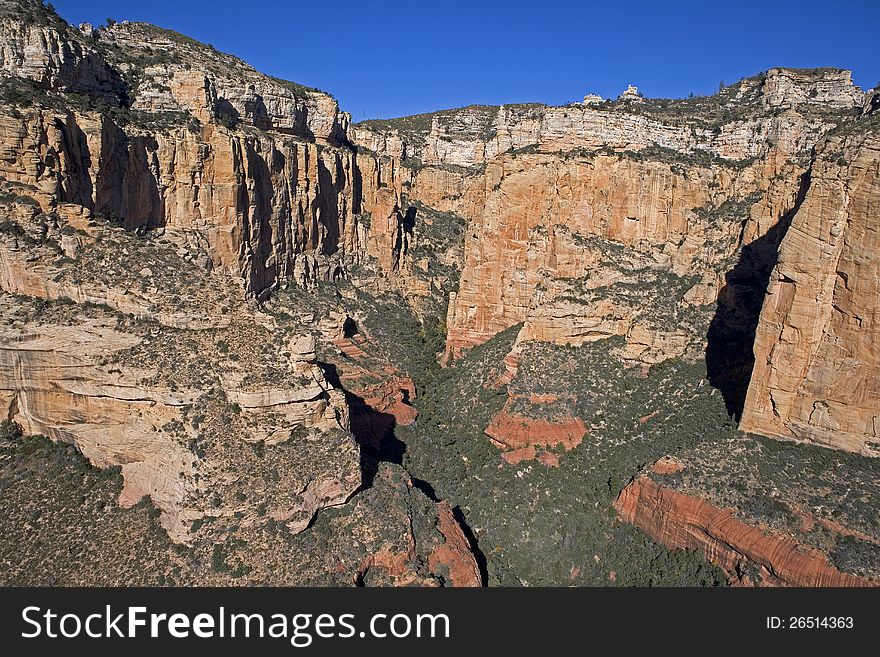 Colorful canyon walls in Sedona, Arizona. Colorful canyon walls in Sedona, Arizona