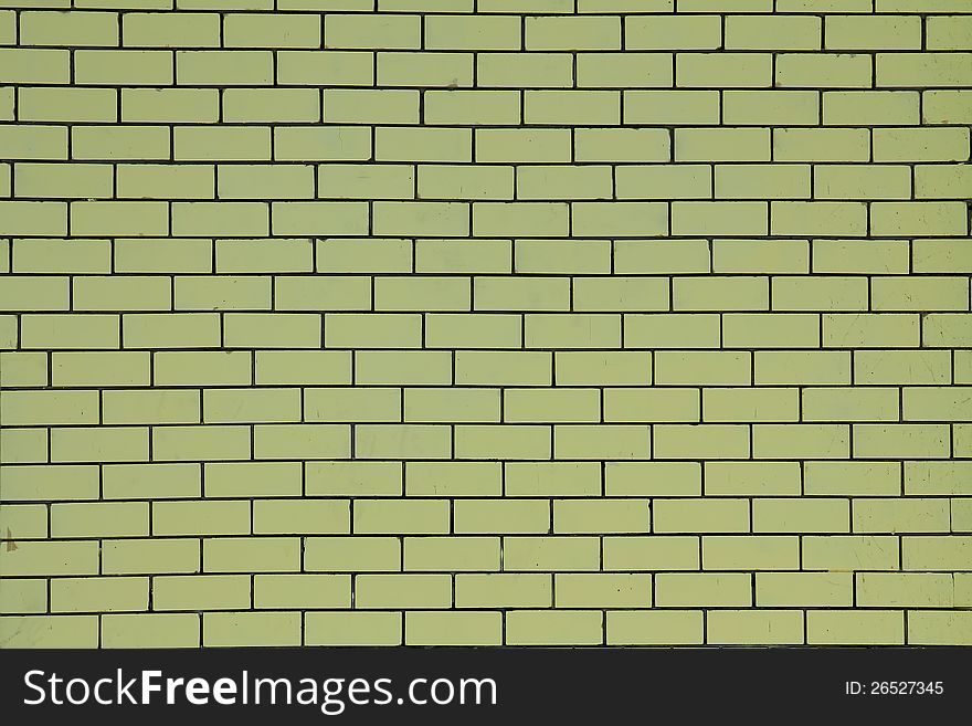 The texture of yellow brick wall. The texture of yellow brick wall