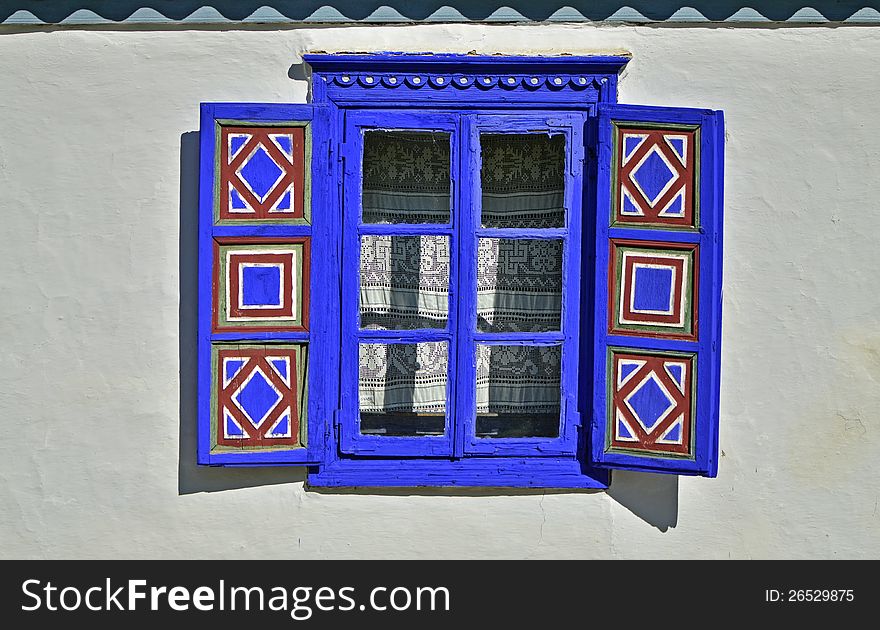 Blue Wall Window
