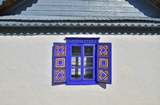 Old Blue Window Stock Image Old Blue Window Stock Image
