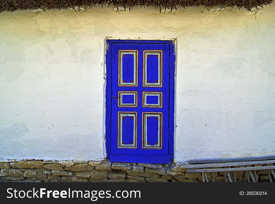 Generic transylvania rural household with old house. Generic transylvania rural household with old house