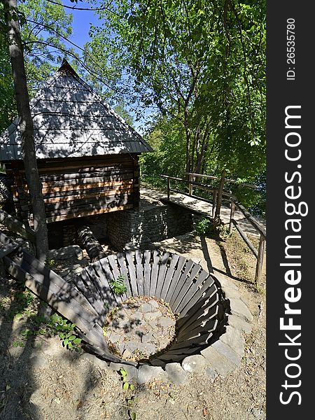 Water mill in the forest traditional in Transylvania land of Romania. Water mill in the forest traditional in Transylvania land of Romania