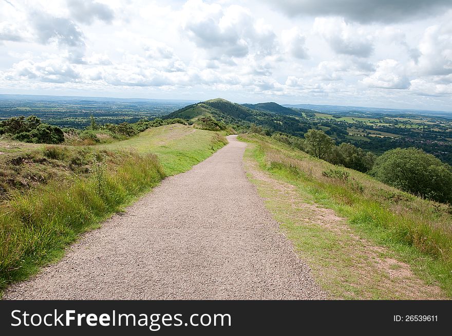 The sweeping landscape of the malvern hills
in worcestershire in england. The sweeping landscape of the malvern hills
in worcestershire in england