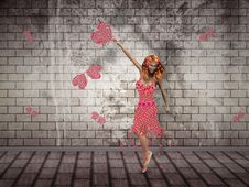 Flower Girl Dancing Stock Images Flower Girl Dancing Stock Images