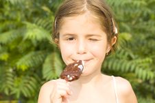 Child Eating Ice Cream Stock Photos