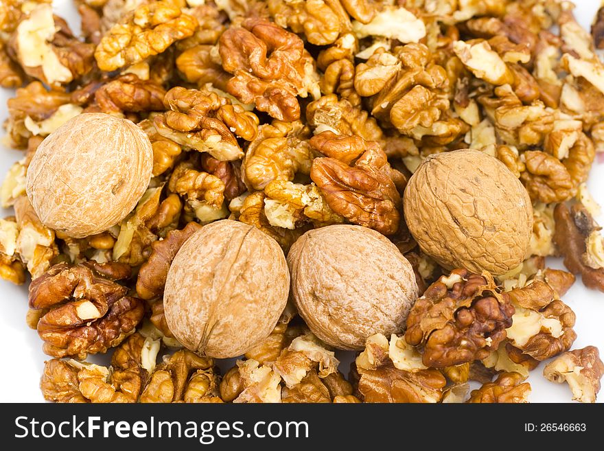 Fresh walnuts -healthy delicious food