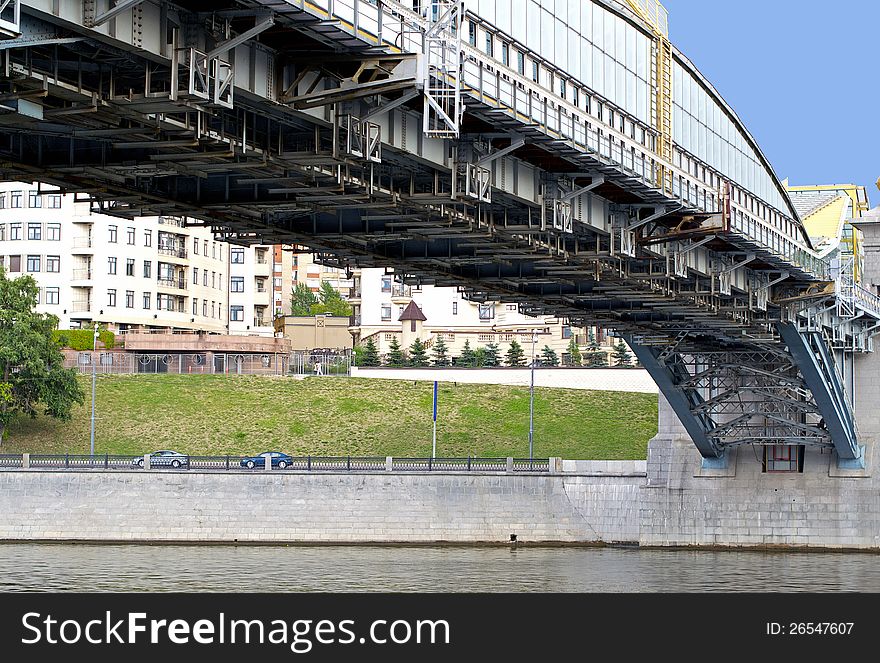 Photo of the bridge in Moscow, Russia