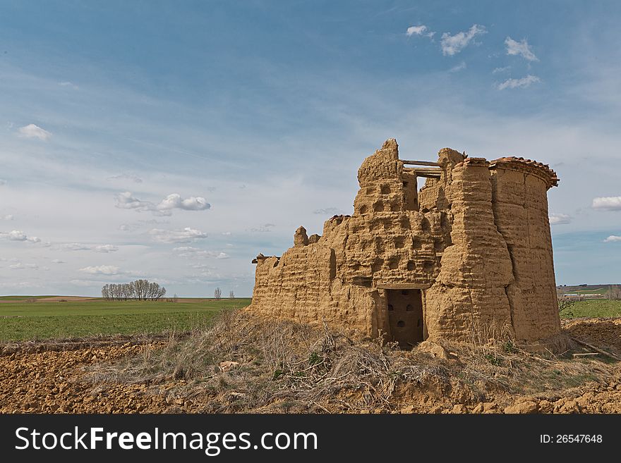 Pigeon house ruins palencia spain