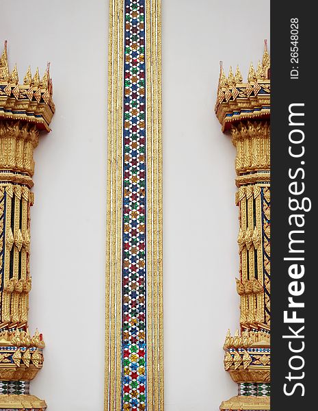 Buddhist Thai Church Column