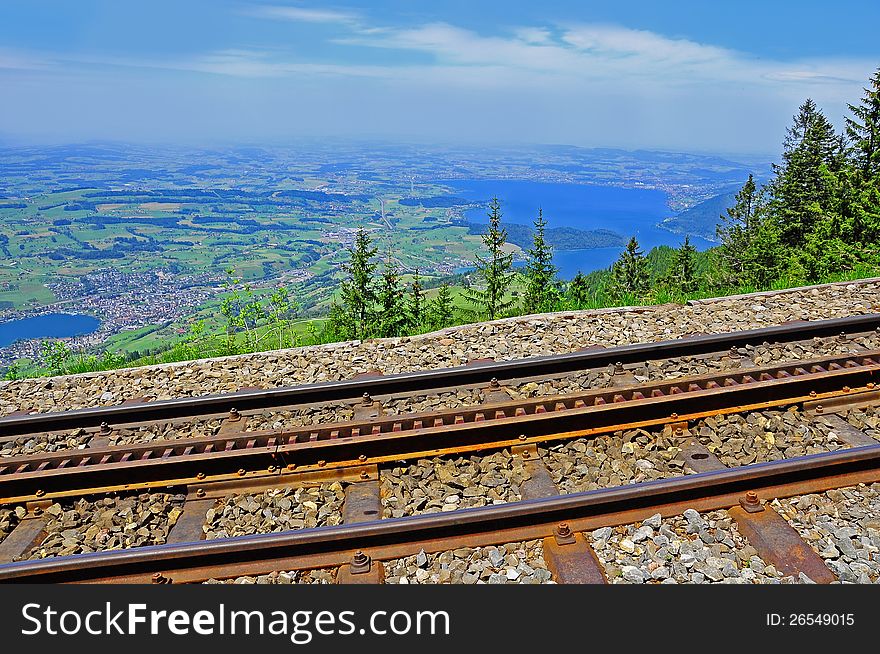 Cogwheel Railway. Switzerland.