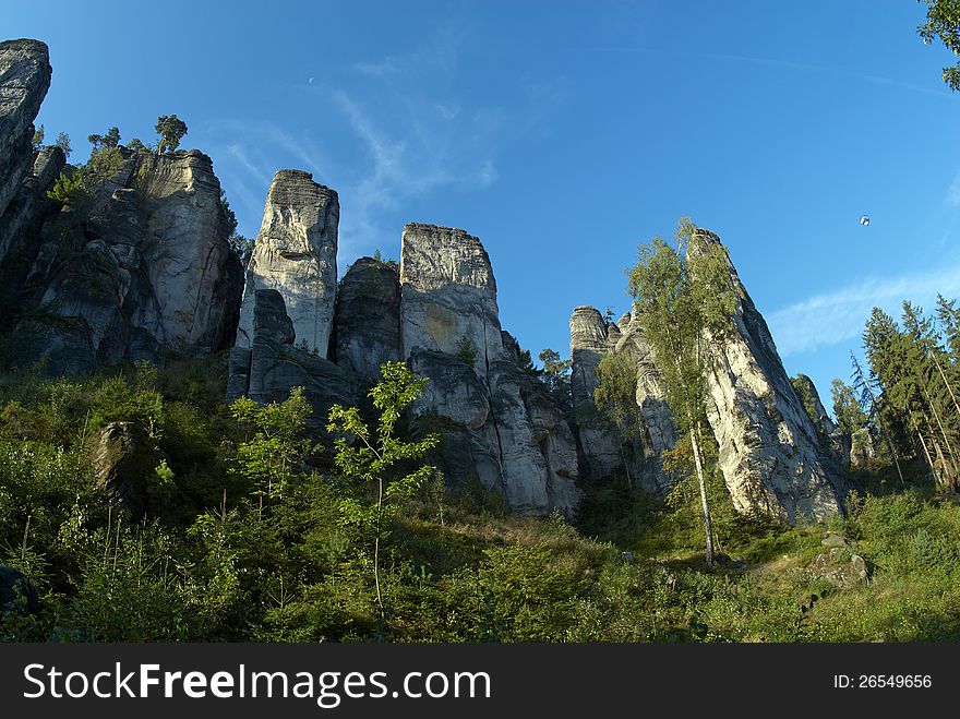 Sandstone rocks in Czech republic. Sandstone rocks in Czech republic