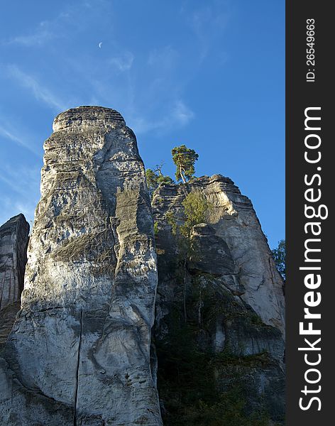 Sandstone rocks in Czech republic. Sandstone rocks in Czech republic