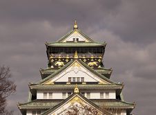 Osaka Castle Before Rain. Royalty Free Stock Image Osaka Castle Before Rain. Royalty Free Stock Image