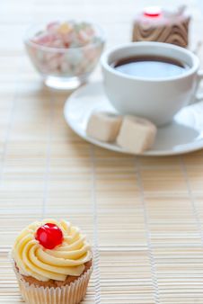 Tea And Various Cake, Sweet Dessert Stock Photos Tea And Various Cake, Sweet Dessert Stock Photos