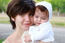 Mother With A Child Royalty Free Stock Photos