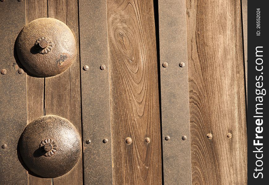 Part Of Japanese Castle Door