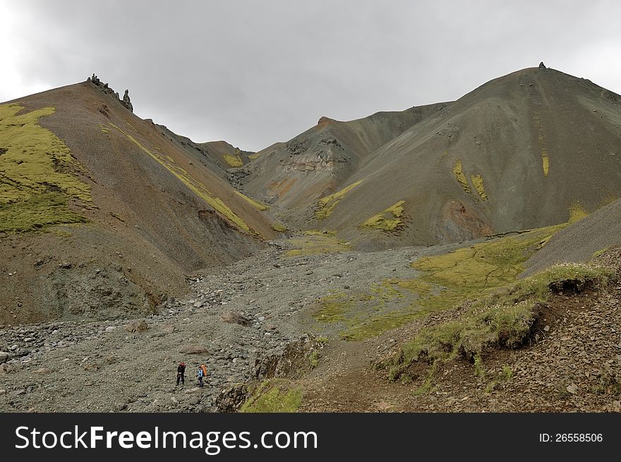 Highland Landscape In Iceland