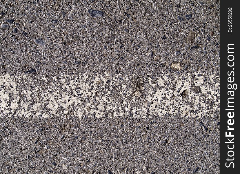 Fragment Of Asphalt Road.