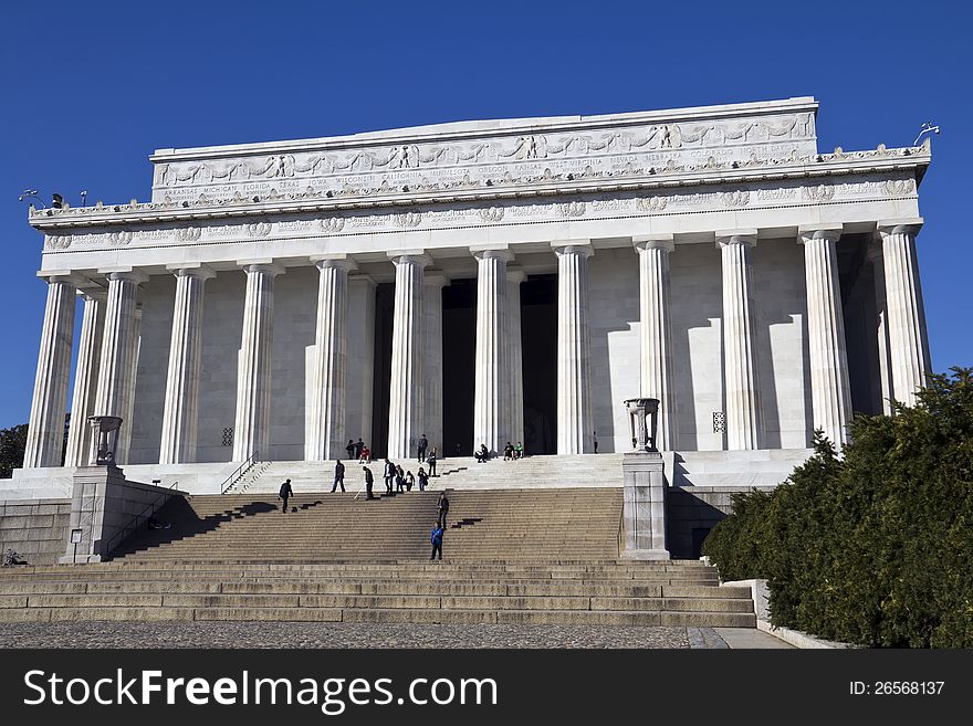 Lincoln Memorial in Washington, DC, United States