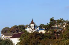 Rural Landscape With Church Stock Image Rural Landscape With Church Stock Image