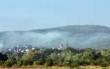 Rural Landscape With Church Royalty Free Stock Images Rural Landscape With Church Royalty Free Stock Images