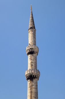 Blue Mosque Minaret Stock Photos
