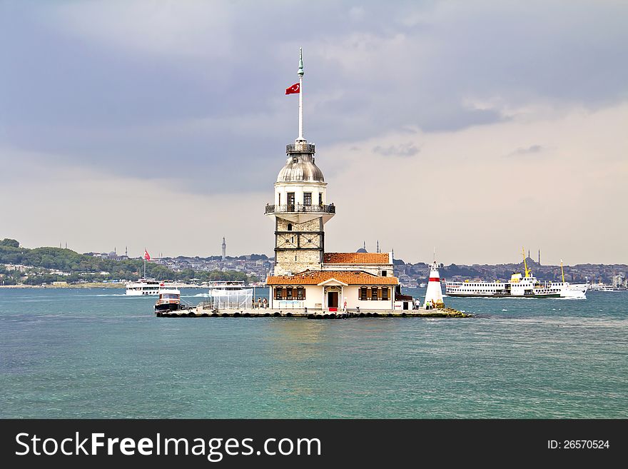 The Maiden s Tower in istanbul, Turkey. The Maiden s Tower in istanbul, Turkey