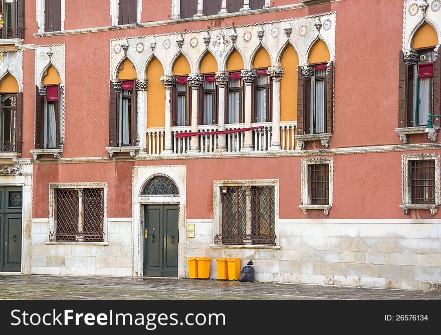 Facade Fragment Of An Ancient Building