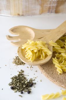 Close Up Pasta On Spoon Royalty Free Stock Photography Close Up Pasta On Spoon Royalty Free Stock Photography