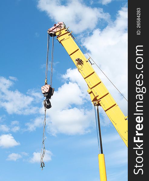 Crane Hook on a blue sky