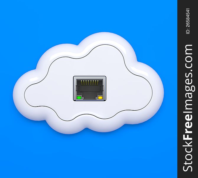 Cloud Computing Concept. The Future - Everything from Socket