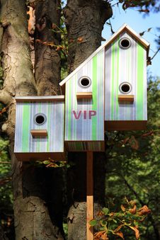 Respectable Birdhouse Royalty Free Stock Photography
