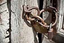 Rusty Padlock Royalty Free Stock Images