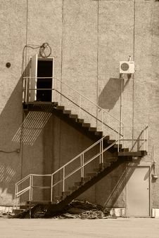 Metal Staircase Royalty Free Stock Images