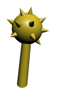 Spiked Ball Weapon Royalty Free Stock Images